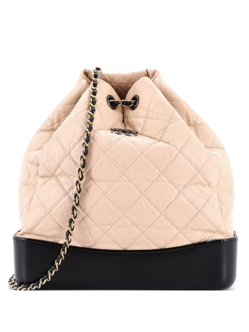 Chanel Gabrielle Backpack Quilted Aged #205263C37B